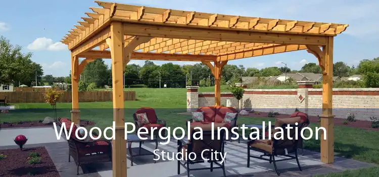 Wood Pergola Installation Studio City